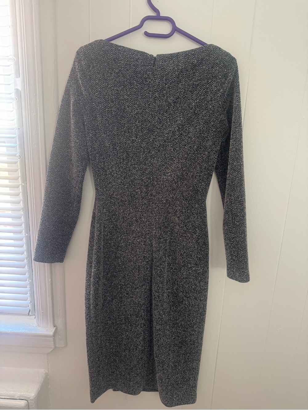 Banana Republic Boatneck Knit Herringbone Sheath Dress
